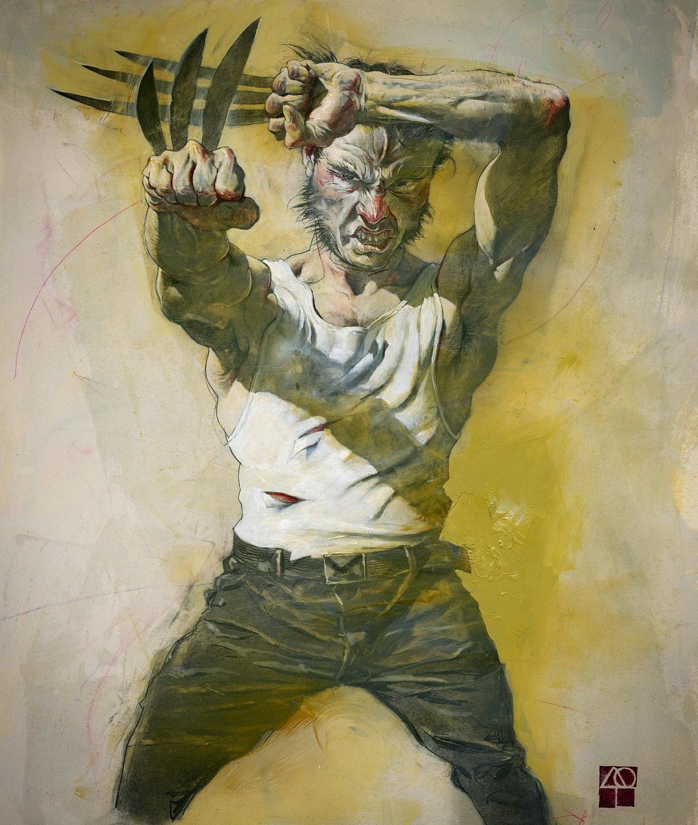 One of two new Wolverine/Logan pieces finished recently