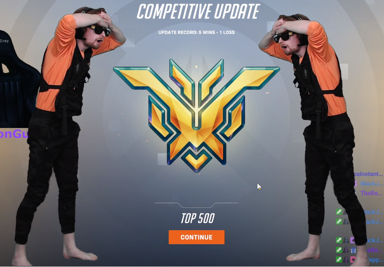 I Just Played 76 Games Of Overwatch In 1 Broadcast. Started In Silver 3. 🩶

Wins: 60
Losses: 16

I am now the top 34 player in Overwatch.

I Only Play The Wrecking Ball

Teammates: "SwItCh Off BaLl."

Me: "No."🧡🧡

Twitch Link In Bio.

I'm Going To Shower Now.🚿