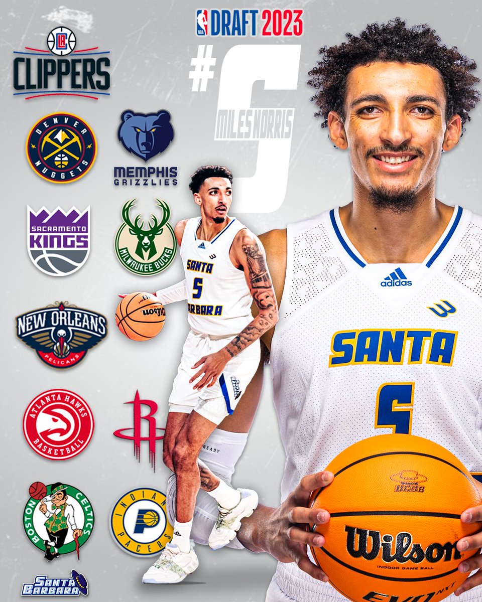 Miles Norris has now worked out for 🔟teams, in preparation for the NBA Draft
 
#GoGauchos | @milesbnorris15