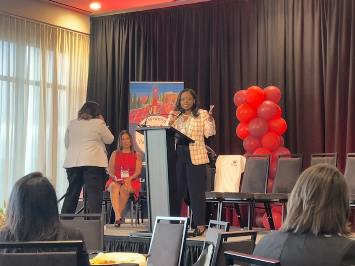 Beginning Day 2️⃣ with a warm welcome from @drgoffney at When Woman Lead Conference 1) ❤️ our sisters 2) Leave a Legacy @Voice4Equity @AldineISD @AldineCTE #AllMeansAll