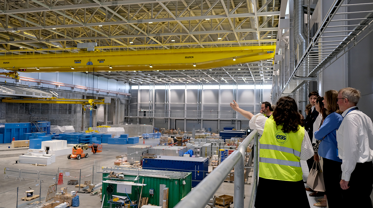 essneutron's tweet photo. A great day at ESS as we welcomed representatives from Swedish and European politics, science infrastructures, and science policy organisations to celebrate the latest progress in #buildingESS.
#EU2023SE https://t.co/EyCXAXbjMN