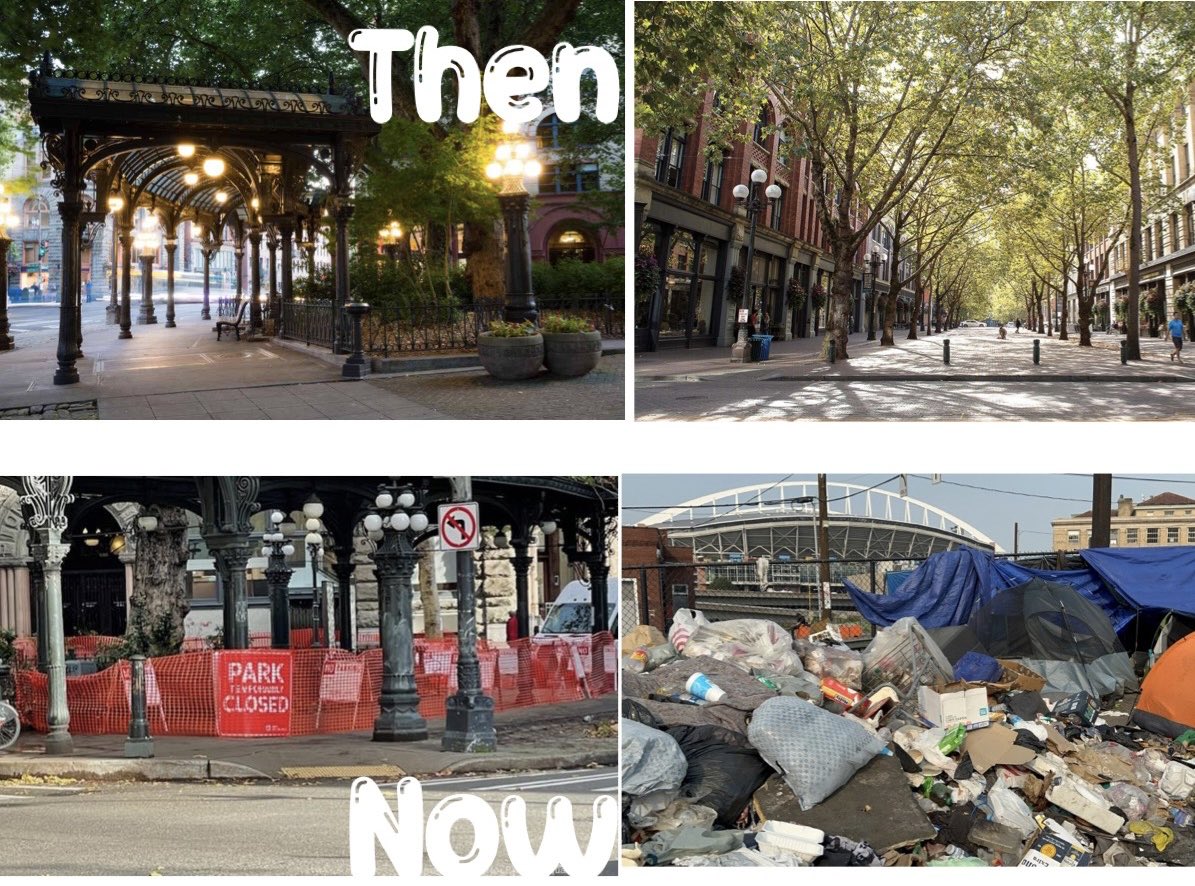 xderpalertx's tweet photo. Remember when Seattle was one of the most beautiful and cool cities in the country? I do…barely. My son doesn’t. 
@GovInslee @MayorJenny the pride you must feel. You will forever be remembered. 
#RIPseattle 
#DemocratsDestroyCities 
#DemocratsAreEvil https://t.co/l8tY3vGIBB