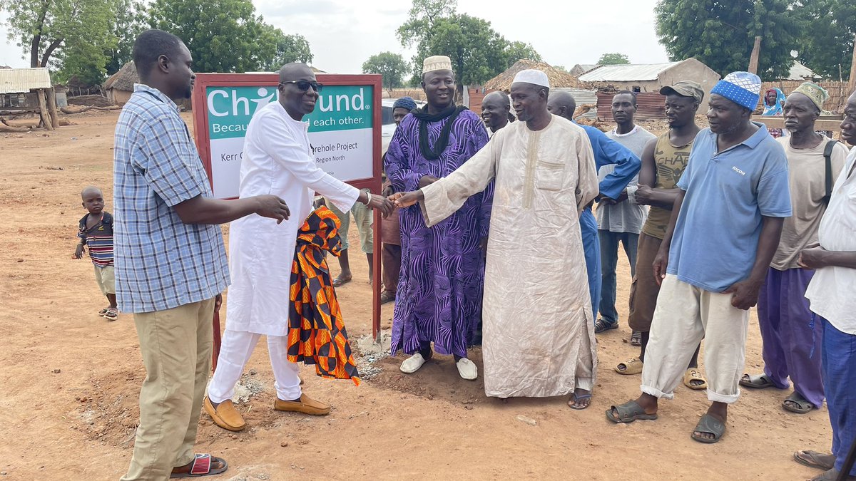 ChildFundGambia's tweet photo. “My village, Kerr Gibel, in Nianija district, CRR North has a history of more than 130 years. But this is the first time, we are enjoying clean #water supply. We thank #ChildFund for this historic borehole water project,” says Mod Sallah, village head (Alkalo) at the handing over https://t.co/rgUVdCFu8R