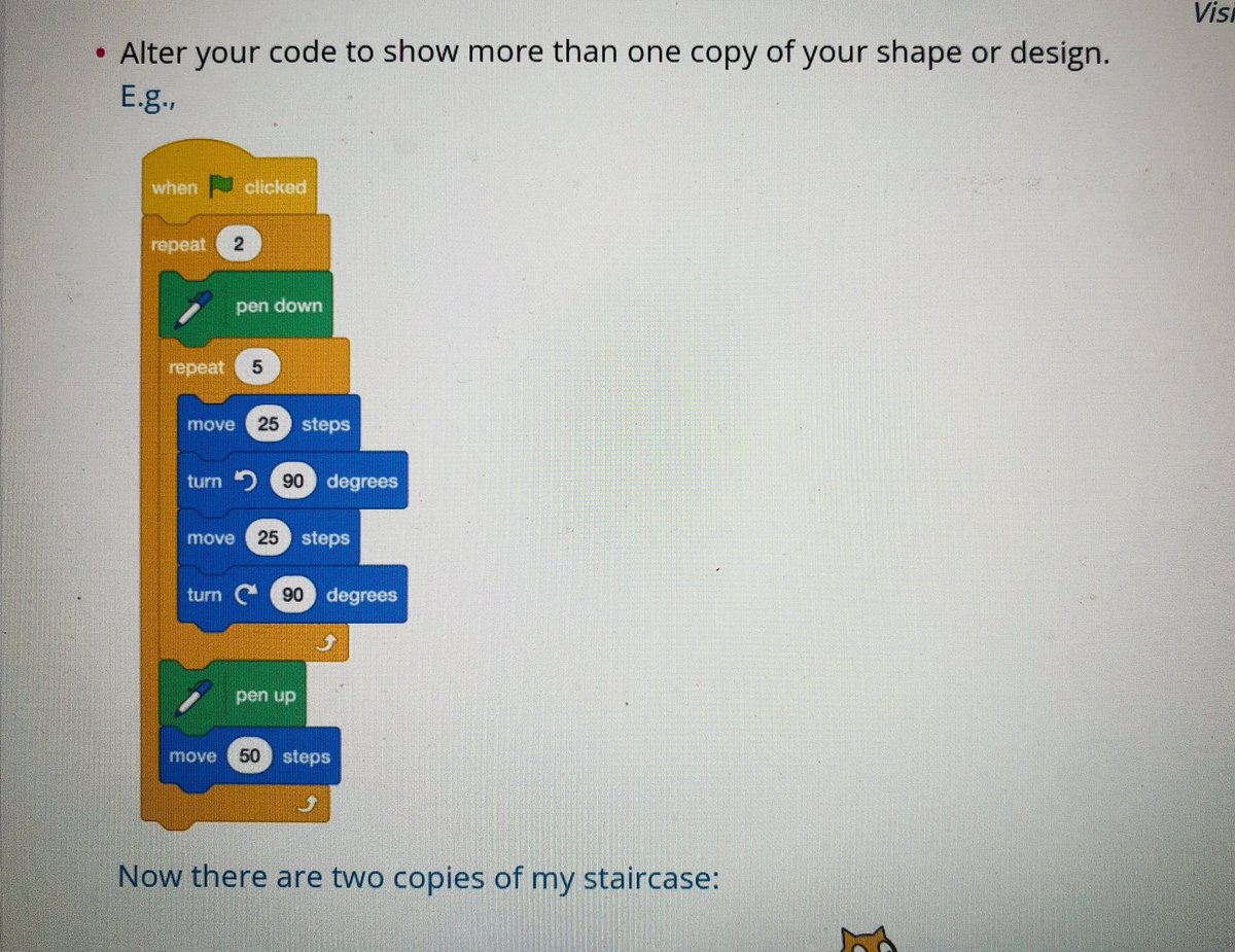 Ms_Mathlete's tweet photo. Students are problem solving in coding! Using lessons from #MathUp and the program Scratch, they were creating and altering code by refining algorithms, using conditional statements and control structures in challenge tasks. #dpmathleads @scratch @StAlfred_dpcdsb @rubiconpubs https://t.co/Yp7cR55W8t