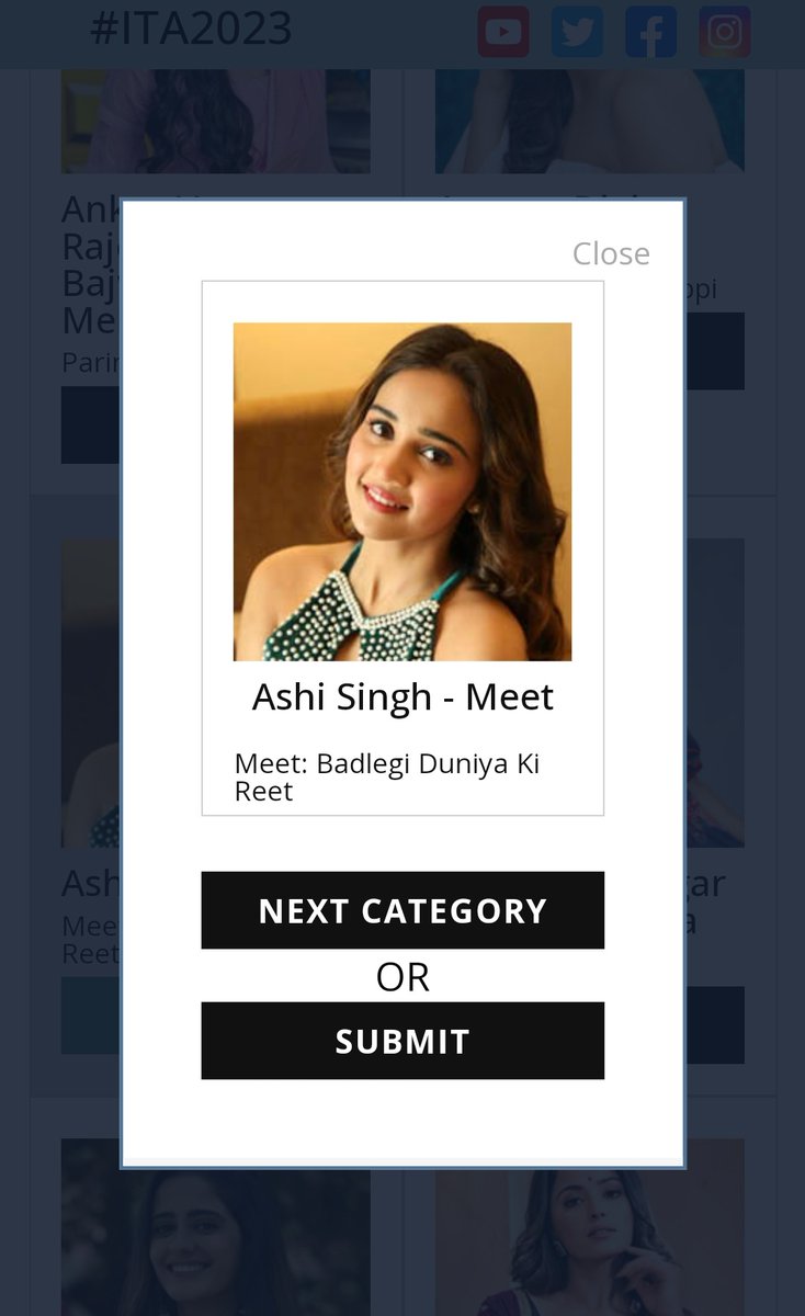 Vote for #AshiSingh as Meet here
ita2023.indiantelevisionacademy.com

#AshiSingh #MeetHooda #MeetOnZee