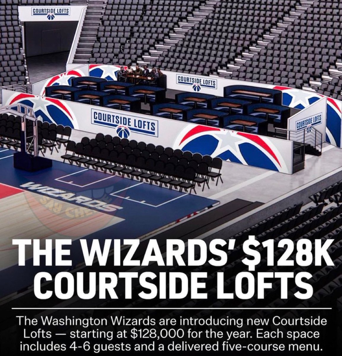 The Washington Wizards are bringing “sections” to the NBA