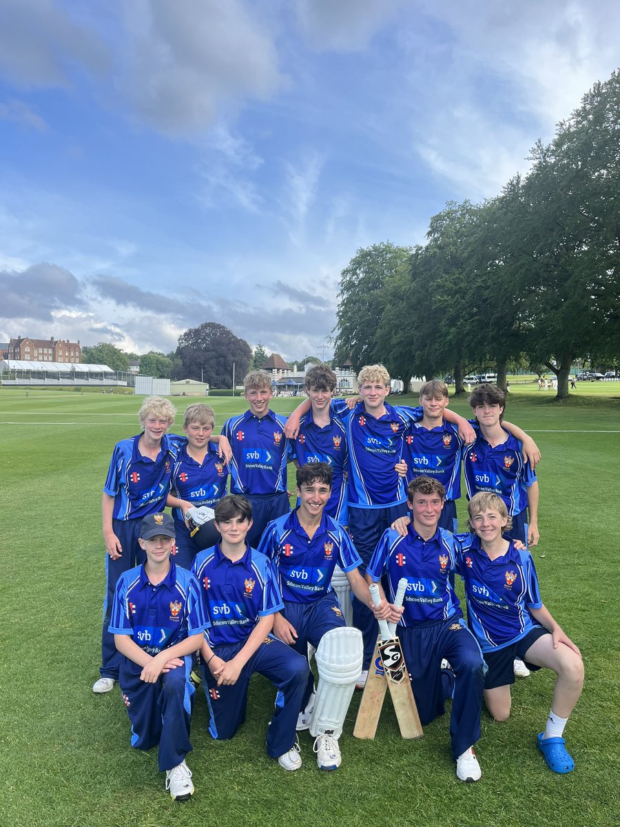 LeysCricket's tweet photo. Superb day of cricket for these lads at the @EpsomC_Cricket Y9 Boys Festival. Won this mornings game by 49 runs and this afternoon beat Ipswich by 7 wickets. James RB 85, Ben S 53, Lucas 67* and Toby 4-13 the highlights of the day 🏏🏏🏏🏏🏏🏏🏏🏏🏏🏏🏏 https://t.co/Upb7KD6fvm