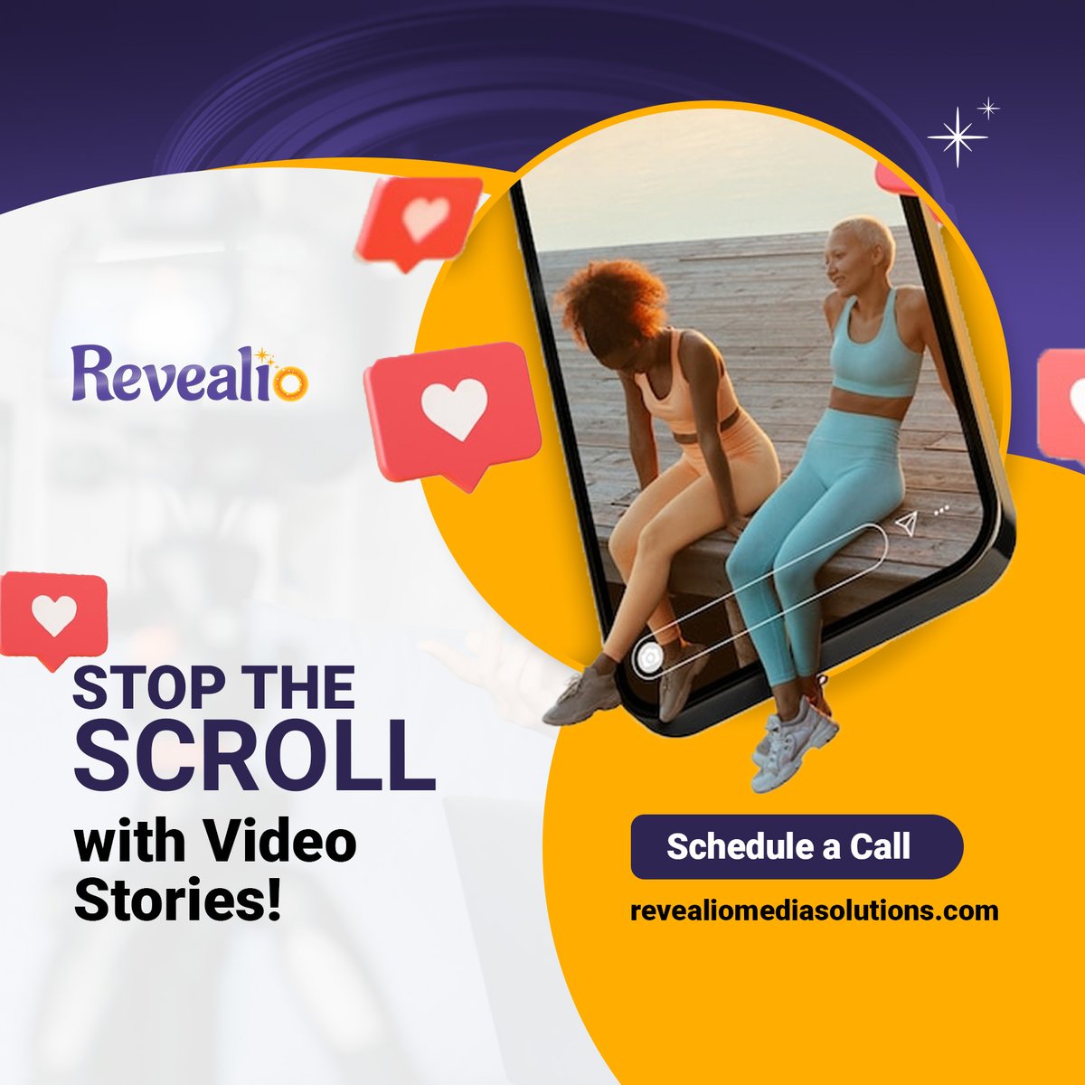 Let REVEALiO help you stop the scroll and get the attention your business needs.

#video #story #stopthescroll #videostorytelling #videomarketing #shortformvideo #leadgeneration #relatability #smallbusinessvideo #nonprofitvideo #innovativestorytelling #revealio