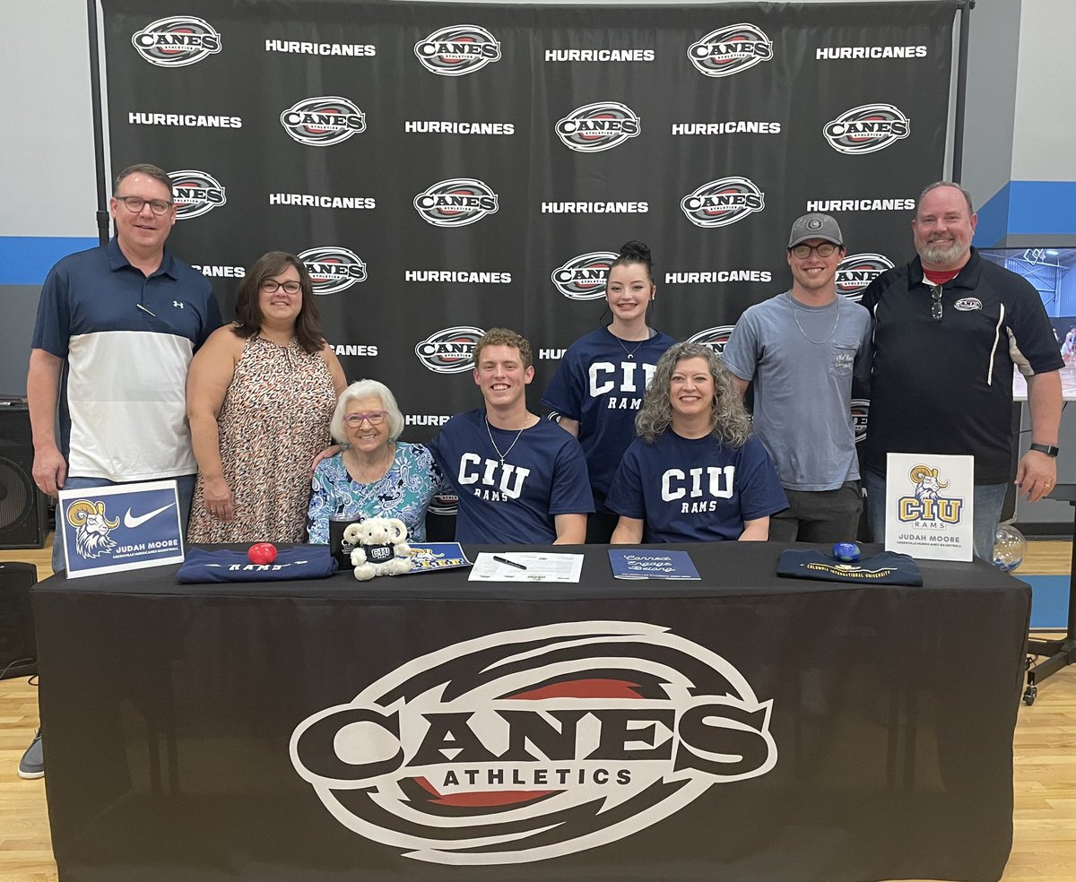 s_andymoore's tweet photo. So excited for @judahmoore89 last night in his official signing for @ciuhoops. Lots of love, prayer, and support from the Hurricane Nation for Judah. #blessed #GoCanes #GoRams https://t.co/Mn4Q3xLWH4