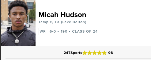 'Jerand Bradley was my host. He is really my brother. I trust him and I always know he will keep it real and has my back, and I’m the same for him.'

Read what else Lake Belton WR Micah Hudson (@iammike1x) said about his #TexasTech OV ==> 247sports.com/college/texas-… #GunsUp #WreckEm