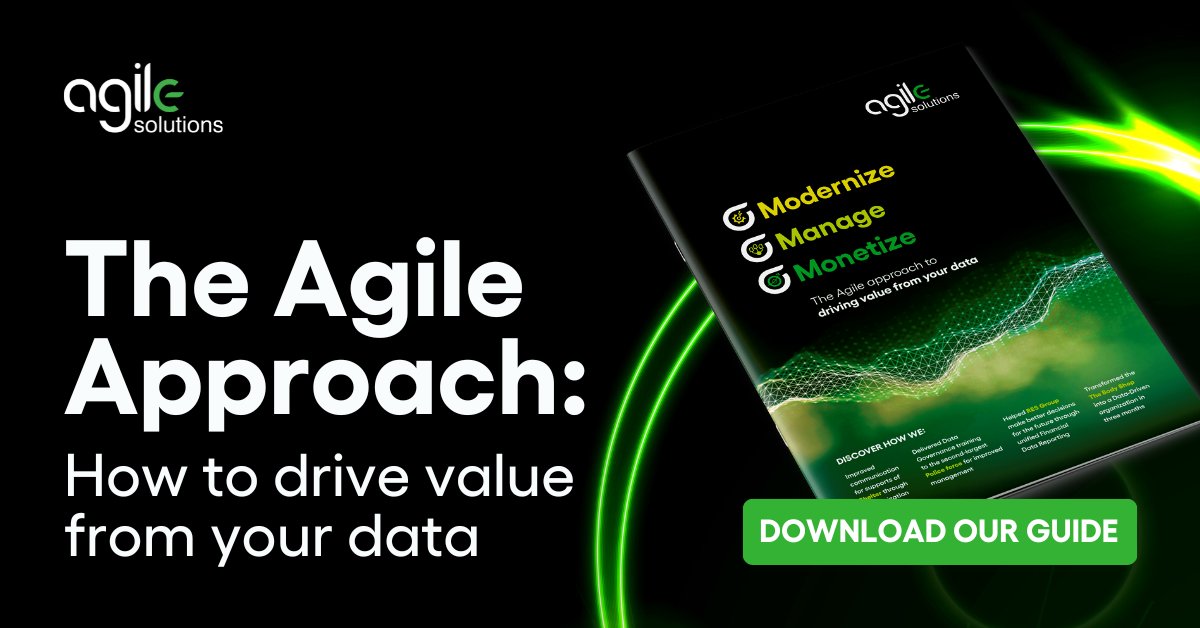 Data is a valuable asset, but extracting that value is a journey, and not a single step.

Walk through the stages you need to take to deliver the full commercial impact of your Data: agilesolutions.co.uk/resources/case…

#datagovernance #datastrategy #datatransformation #datamanagement