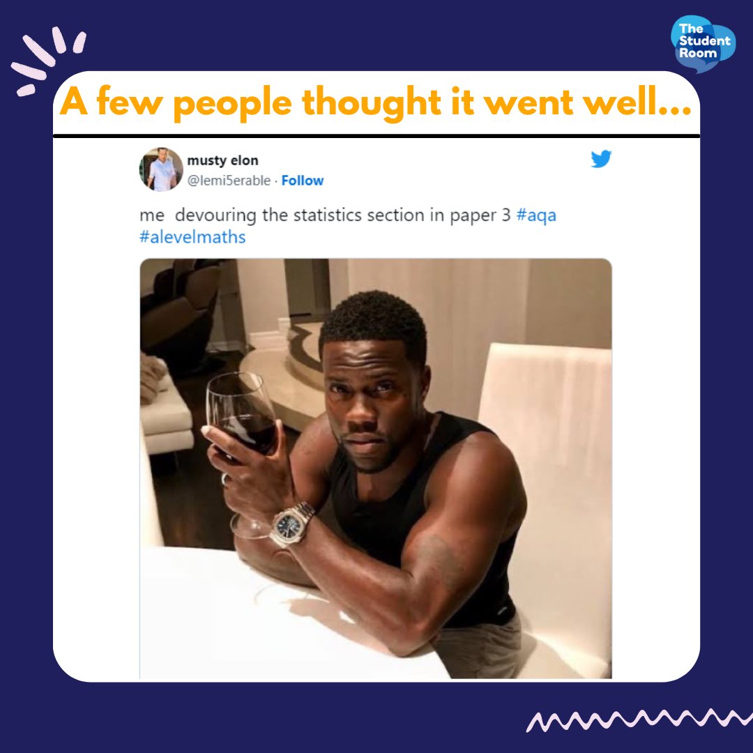 thestudentroom's tweet photo. A few people thought it went well 👍
Find more memes here: https://t.co/PUuKAvvzDI 😂
#Alevels2023 #AlevelMaths #MathsAlevel #Maths #MathsPaper3 #AlevelMemes #ExamMemes https://t.co/D4rhQ4HjEf
