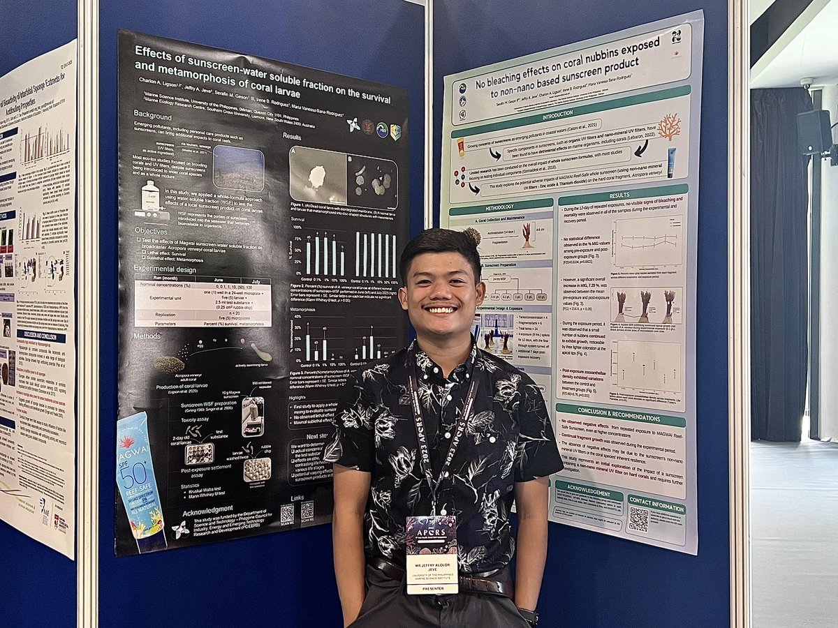 Thank you to everyone who visited, asked, viewed our posters at #APCRS2023. Hyped to meet experts of the same field #softcorals, and being able to learn insights from the different talks and posters. 🪸🌊
