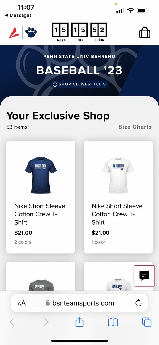 Behrend Baseball Nation. 
The team store is open. 

bsnteamsports.com/shop/PSBBSB23
