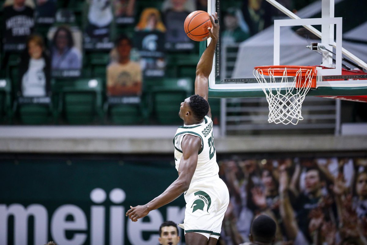 AJ Hoggard on Mady Sissoko having another growth spurt this past year:

“I’m not lying… he’s tall as f*** now.”

The Sissoko arrived in East Lansing at 6'9

Sissoko now rumored to be 7’4 👀