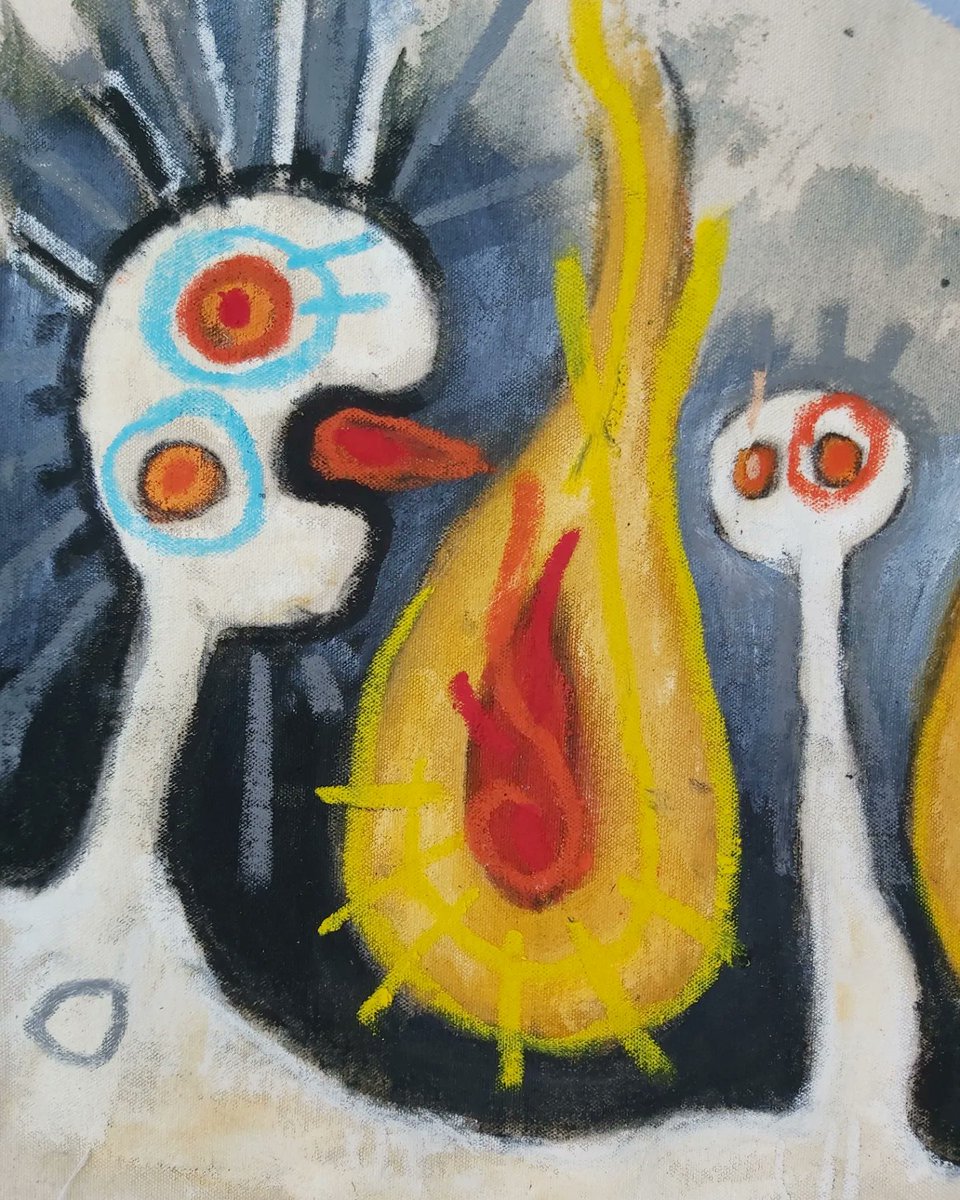 Creating some flags for @elementary_festival at the end of the  month where I'll be working together with @blackarrowstothesun
On a huge ritual painting installation

These pieces are for sale so drop me a message for a price list if you fancy some joyful artmagic in your life.