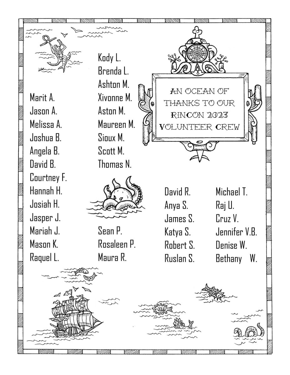 Thank you to all of our volunteers who donated their time and energy to help make RinCon 2023 a success! #rincongames2023