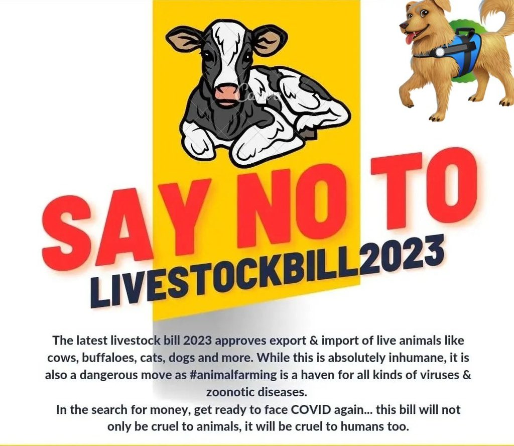 I stand against
#LivestockExportBill2023 
#SayNoToLivesstockBill2023