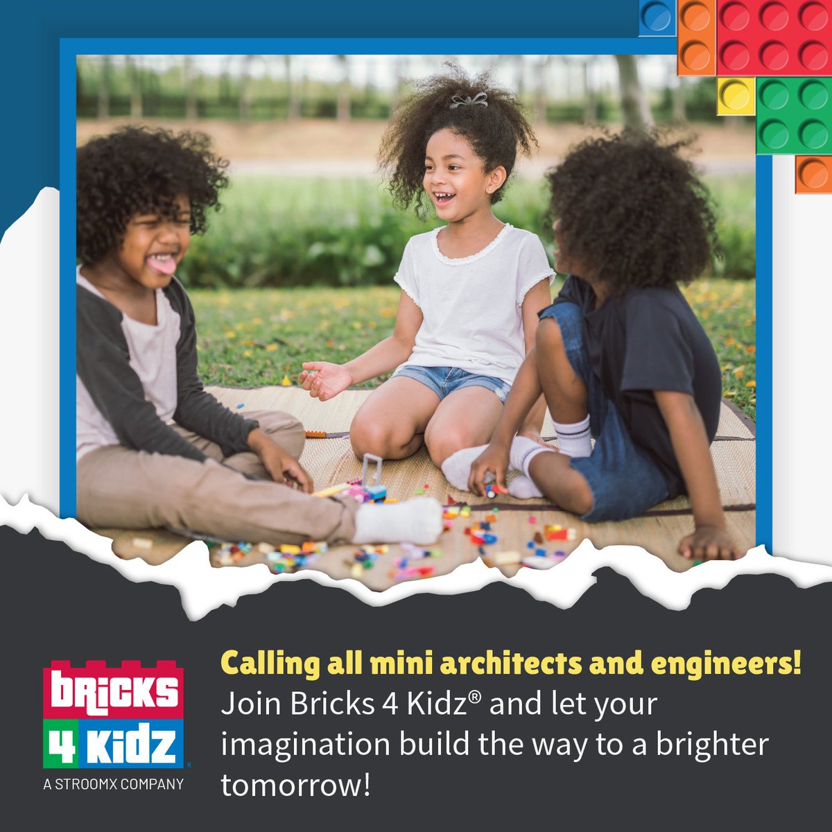 Calling all Mini Architects and Engineers! 🏗️🌆 Let your imagination run wild and build a brighter tomorrow with Bricks4Kidz! 🌟 Unleash your creativity, explore STEAM concepts, and have a ton of fun with our hands-on LEGO programs. #ImaginationBuilders #STEAMeducation