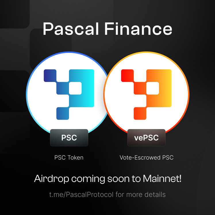 PascalProtocol's tweet image. Pascal v1 will deploy on #PulseChain mainnet by the end of the week! Our first liquidity pool will be USDC-USDT-DAI, where you&apos;ll be able to earn fees and credits for the $PSC token airdrop that will come with our v2 platform 🥳💰