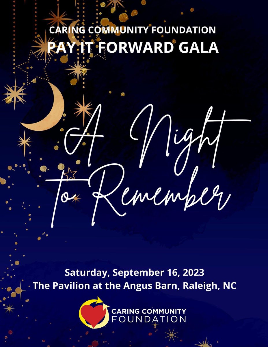 CCFPayitForward's tweet photo. Join us September 16, 2023 at the Pavilion at The Angus Barn in Raleigh, NC for our Pay It Forward Gala- themed “A Night to Remember!” Help us continue to support our NC neighbors fighting cancer with the financial assistance that they deserve!  Join us! https://t.co/rNzVmjGOPl https://t.co/yAN0hjEVKz
