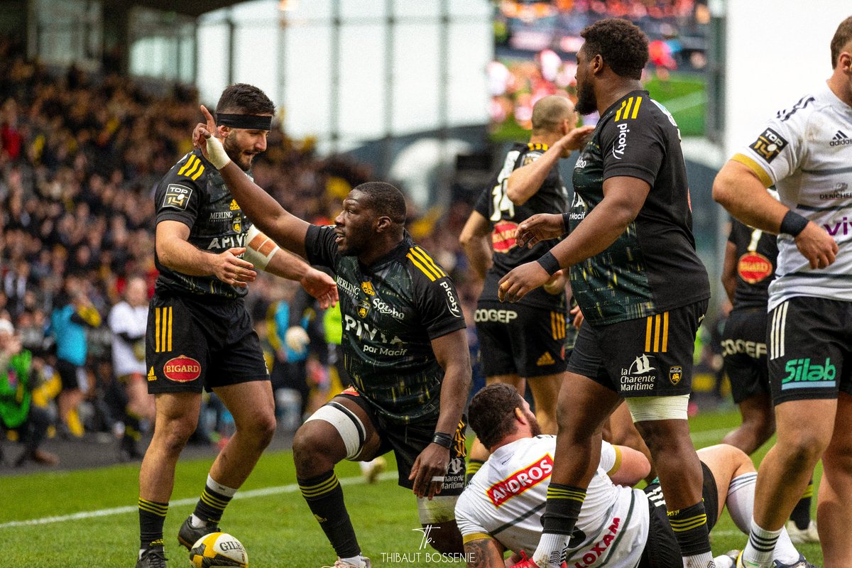 Première saison en jaune et noir 🟡⚫️

Merci à tous pour votre accueil et votre soutien, nous avons encore de belles histoires à écrire ensemble 🙏🏿

#GodIsAlwaysGood 🕊️
<a href="/staderochelais/">Stade Rochelais</a>