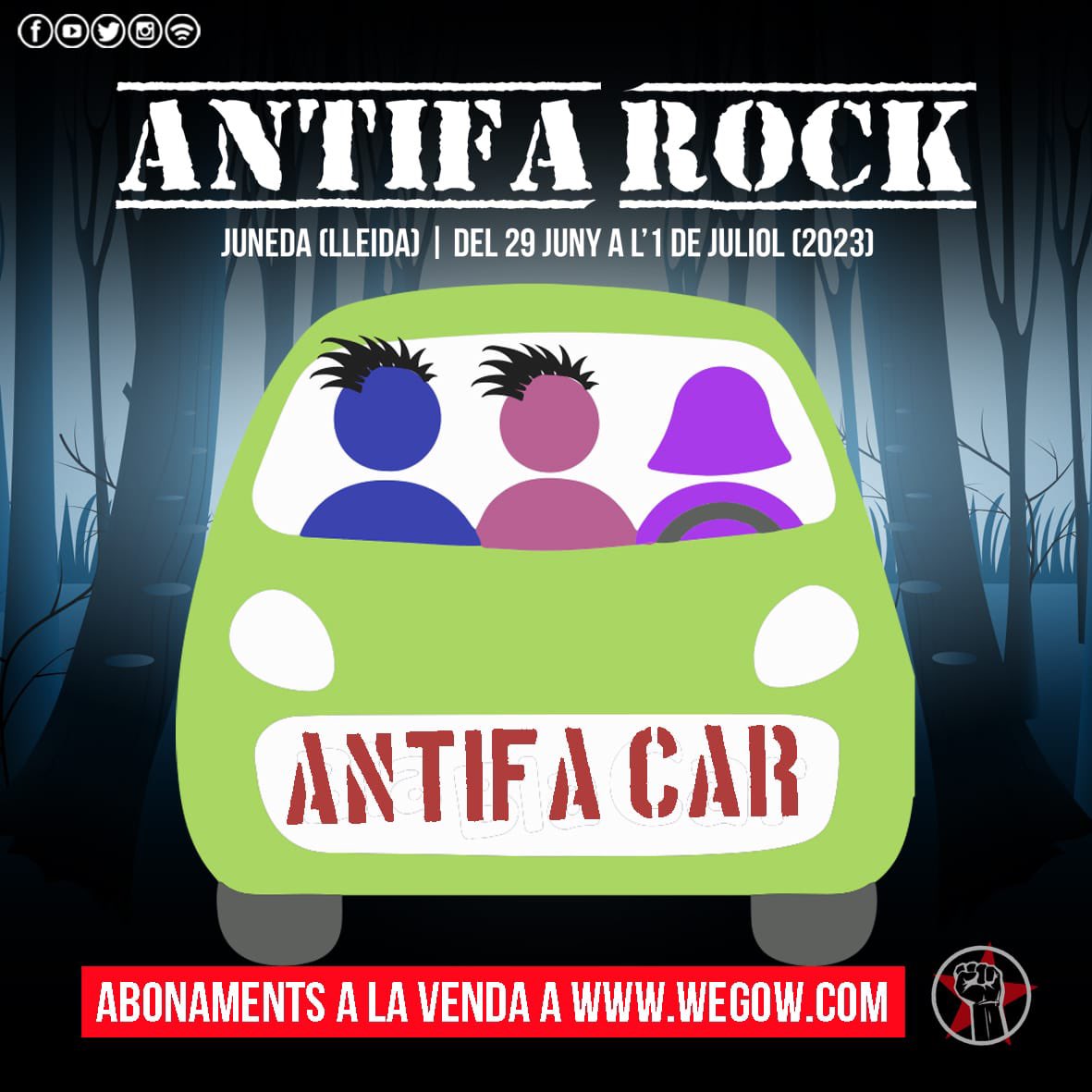 🚜ANTIFA CAR🚜

Penya! Voleu venir al festi i no teniu ni idea de com arribar-hi? Doncs aquí us portem la moguda perfecta: un canal de Telegram on podreu trobar compis de viatge. Estalvieu pasta i coneixeu gent flipant. Una dosi de punk i bon rotllo! 🤘🏽🚜
t.me/+qFTuq6aQDc83O…
