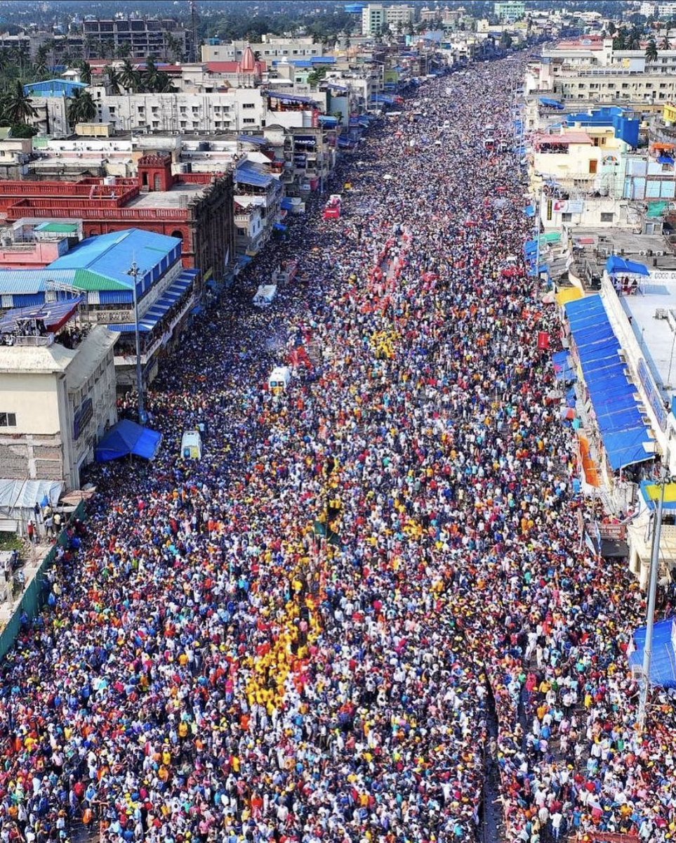 An ocean of faith! 🙏🌹#JaiJagannath #PuriJagannathRathYatra #Odisha