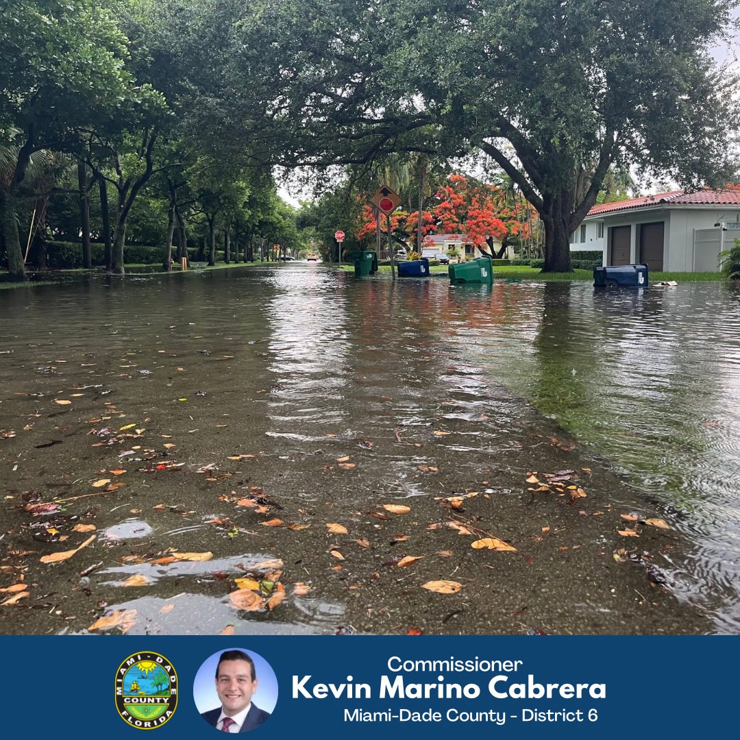 AmbCabrera's tweet photo. 📣 Attention residents! 🏠🌧️

#TeamCabrera, alongside @MiamiDadeCounty crews, are working to tackle the recent flooding in our district.

If you come across drainage problems or notice any obstructions, please reach out to us immediately at 305-267-6377 or contact 311! 📞 Your timely reporting can make a significant difference in keeping our community safe and flood-free. 🌊
#FlaPol #DadeFirst