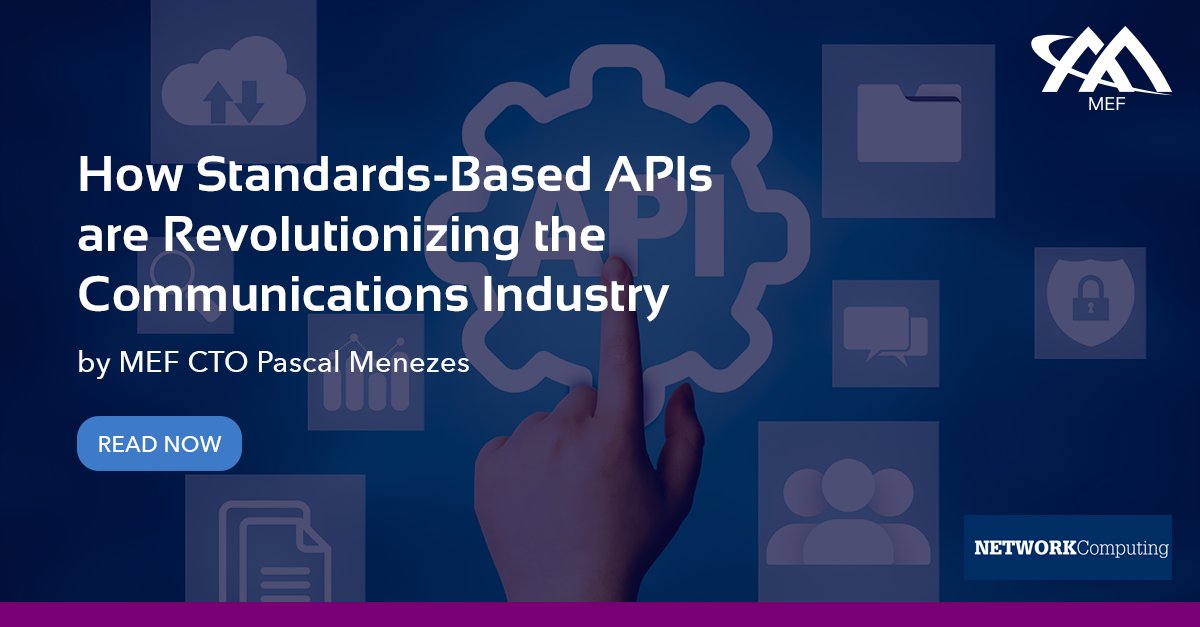 MEF_Forum's tweet photo. The digital economy demands automation for businesses to thrive. Discover the power of API-driven Network-as-a-Service (#NaaS) solutions in boosting productivity &amp; delivering value.

➡️  Read article: https://t.co/PNmlrWY1KW
📝  MEF Industry Report: https://t.co/JjKCgIzME3 https://t.co/Pju3QsfXw7