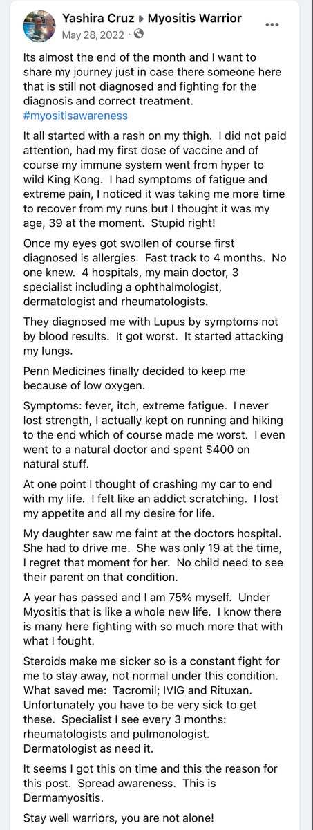 angelanashtn's tweet photo. Yashira Cruz developed a rash after one dose of the covid shots. She was diagnosed with incurable myositis.

 “At one point I thought of crashing my car to end my life. I felt like an addict scratching. I lost my appetite and all my desire for life”

https://t.co/wNjHQ2rbcE.

https://t.co/Teuq7CL2yC
