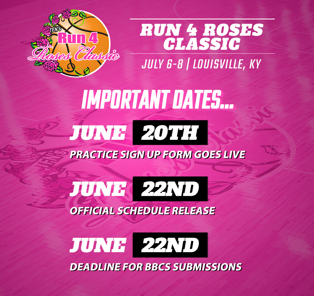 🚨🌹Mark your calendars! The Run 4 Roses is just around the corner, and important event dates are swiftly approaching, starting today. #Roses23