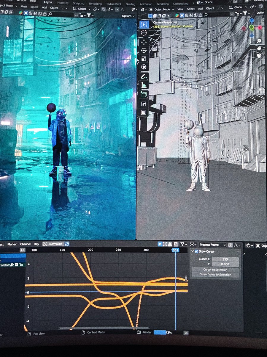 MikeFogg24's tweet photo. GM from a WIP✌🏽
#blender3d #spacehoops https://t.co/3lhqnX0cKd