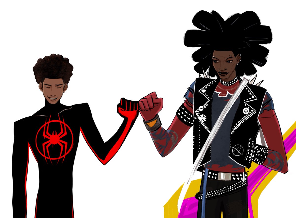 -Thanks for the team-up, man.
-Any time.
#MilesMorales #hobiebrown #SpiderMan #PunkFlower #Spiderpunk