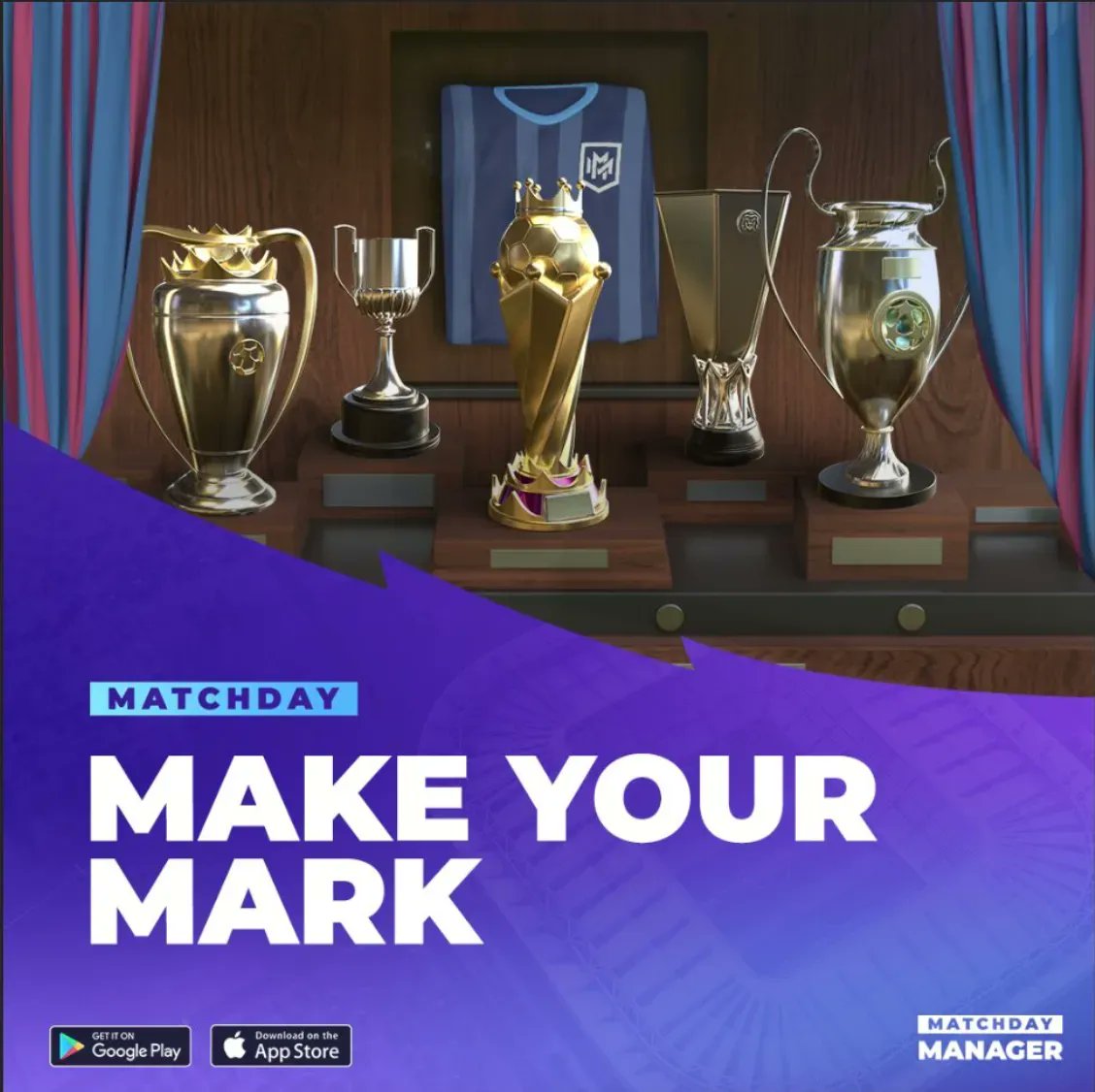 MatchdayManager's tweet photo. Calling all football fans! 📣 Kick off your managerial career with Matchday Manager and experience the thrill of building your own team from scratch! ⚽️🎮 Download now and start your journey to the top of the Super League! #MatchdayManager https://t.co/dU14wIPjhu
