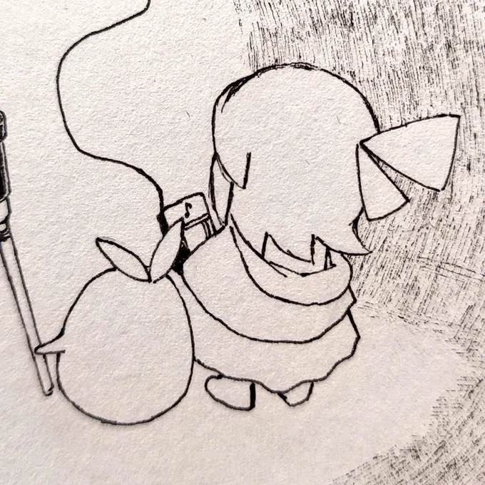 描いてる
