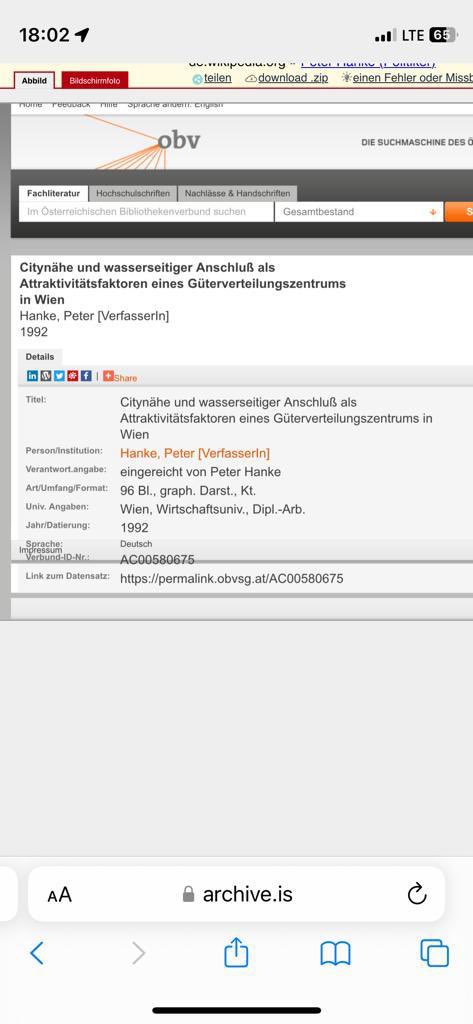 SprachPhilo's tweet photo. #HANKE-Rätsel gelöst/2. Wie kommt die #WUWien dazu, von 1992 bis 2018 eine Diplomarbeit widerrechtlich in ihrem Katalog zu führen? Abschlussarbeiten von Studierenden, die nicht abgeschlossen haben, dürfen nicht erfasst werden. Die WU Wien hat so aus H. einen Magister gemacht. https://t.co/Tvc7Lfnfp1