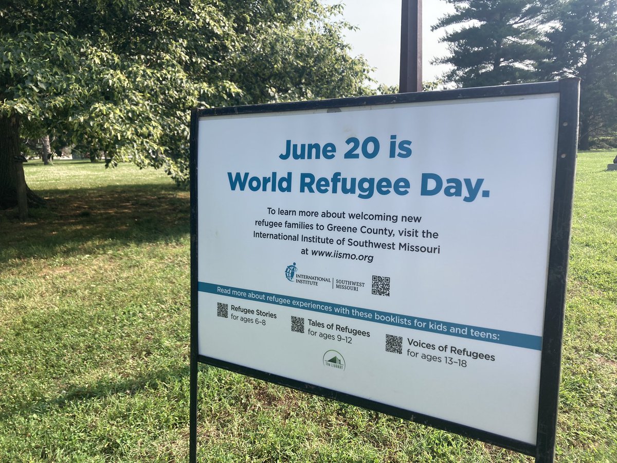 Today is World Refugee Day! Our own International Institute SWMO has several kids story walks in place to start conversations about acceptance. 
We appreciate our new American friends &amp; coworkers here in Springfield!