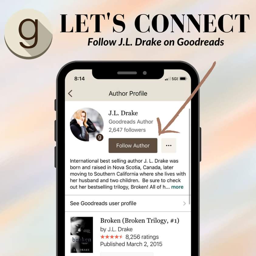 Know where to follow & review your favorite authors?

Goodreads is a great spot!

goodreads.com/jldrake

#goodreads #follow #review #JLDrake