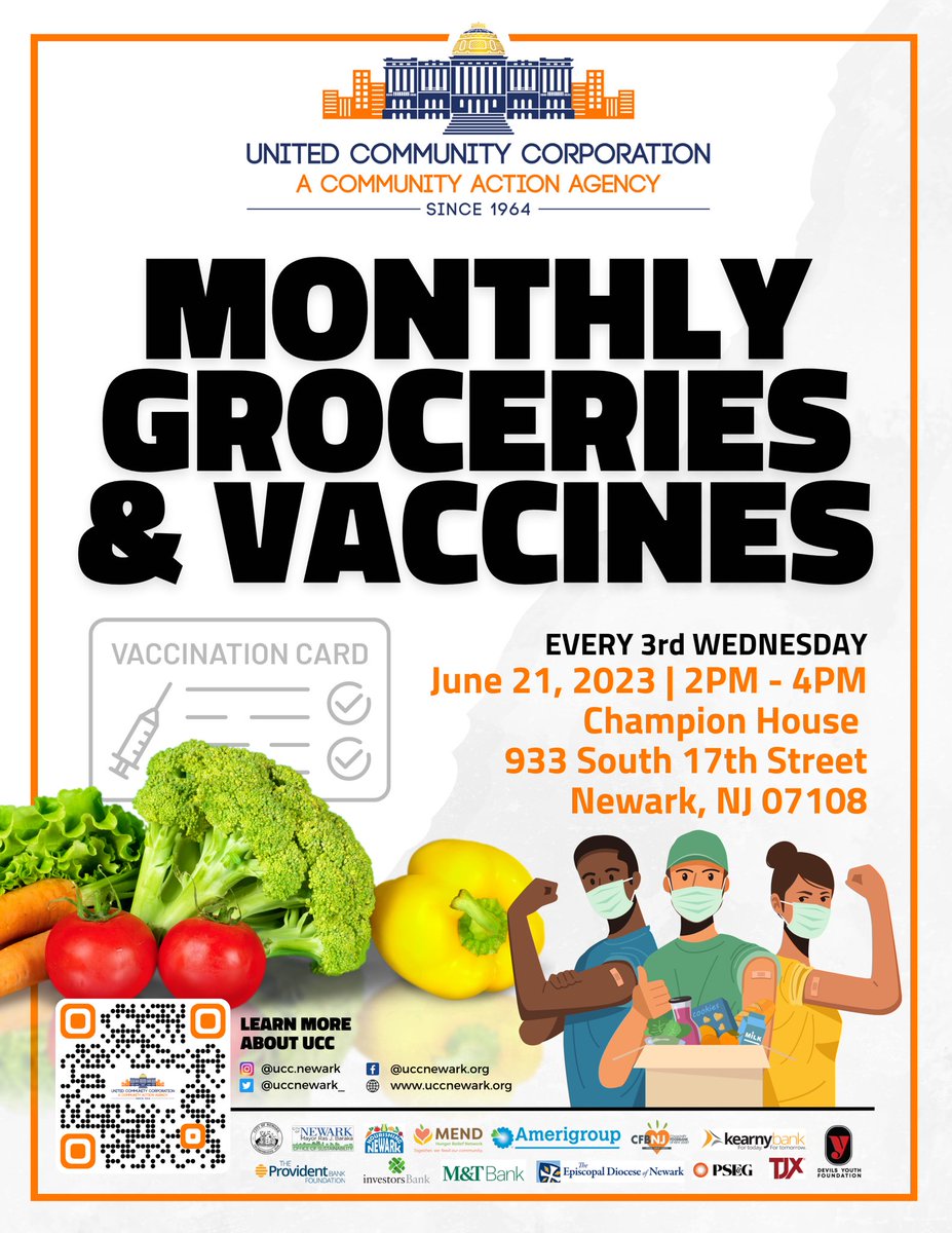uccnewark_'s tweet photo. Join us tomorrow for free groceries and COVID vaccines!
#UCCNewark #UCCCares #COVIDVaccine #Groceries #Food #Giveaway #GivingBack #Community #NewarkForward https://t.co/rYtN51eXx0