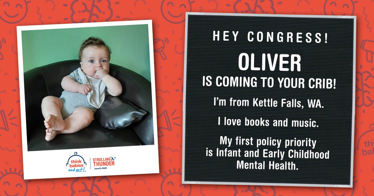 Baby Oliver and their family from WA are coming to Congress’ crib on 6/21 for #StrollingThunder to tell our leaders that it’s time for change. Get ready, Congress! It’s time to #ThinkBabies. Help deliver their message: bit.ly/3N4jhxX
