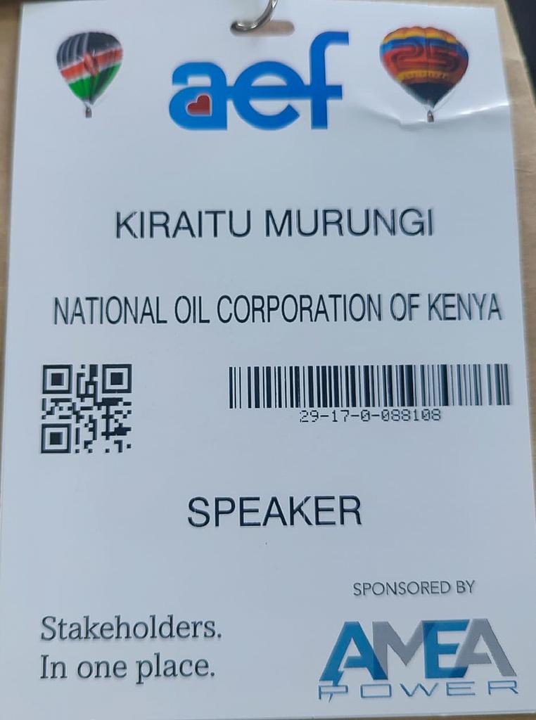 1. Our CEO, Leparan <a href="/Morintat/">Morintat Gideon</a>, and Chairman, Hon Kiraitu Murungi, will take the stage tomorrow at the ongoing African Energy Forum 2023 held at Kenyatta International Convention Centre.