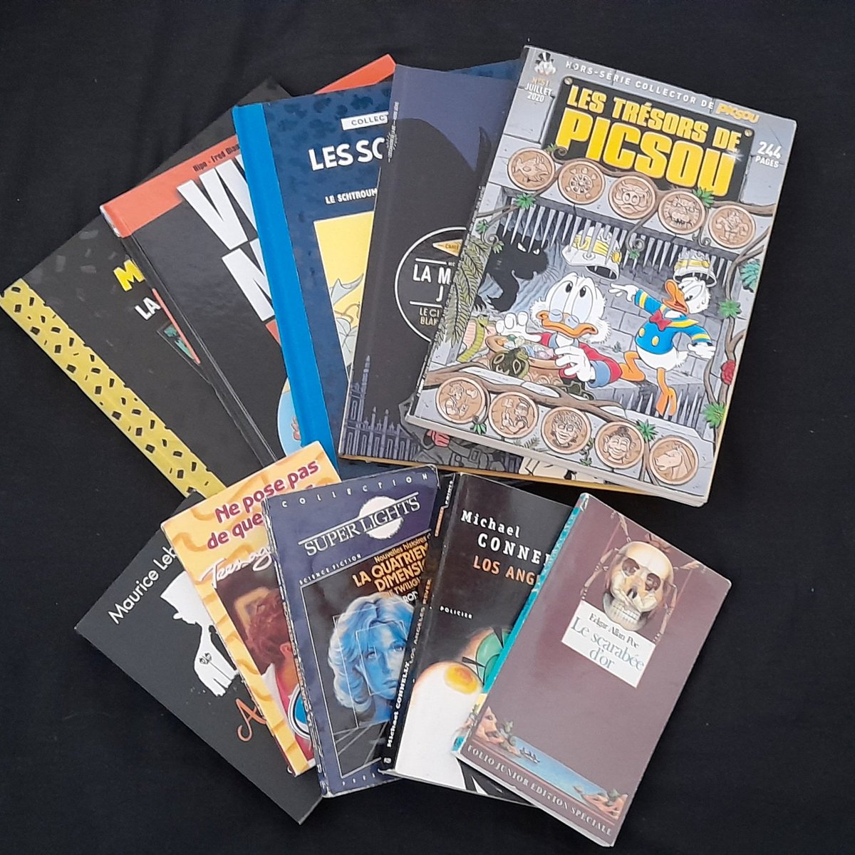 GnQ_art's tweet photo. J'ai emprunté des livres à la boîte à livres, je vais tout lire >:3 https://t.co/n5HFbRwmgL