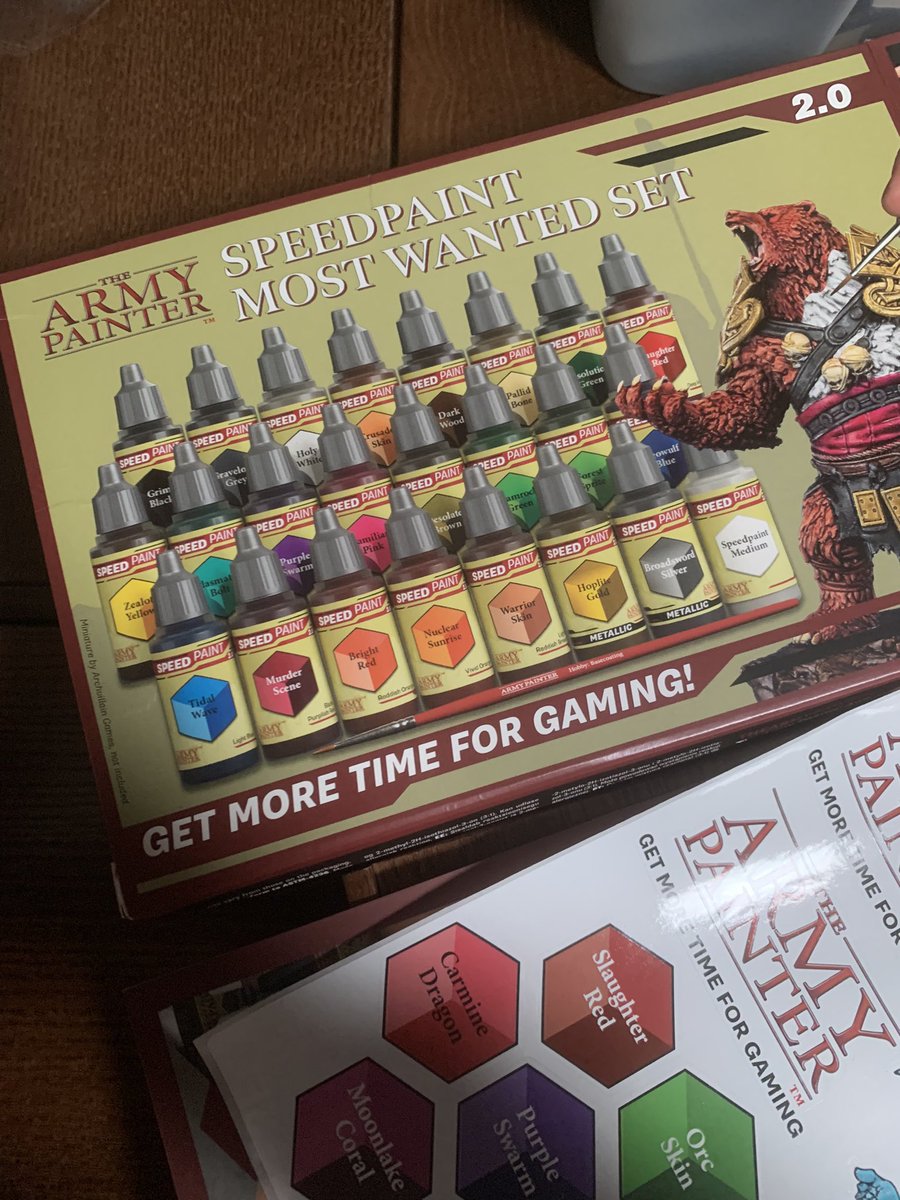 _CBK_gaming's tweet photo. Got some new paints. They are great to work with and quick, which is needed when we have so many figures to paint #painting #figure #speedpaint #miniaturepainting https://t.co/w3opsqO9tK