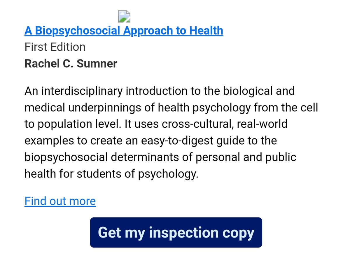 Rachel Sumner π @drsumner.bsky.social (@dr_sumner) on Twitter photo Lovely to get an instructor email from <a href="/SagePsychology/">Sage Psychology</a> with my book listed for the very first time! I can't wait to get my mitts on it. Lovely to get an instructor email from <a href="/SagePsychology/">Sage Psychology</a> with my book listed for the very first time! I can't wait to get my mitts on it.