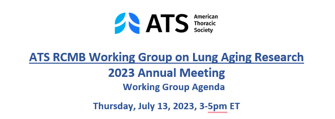 ATS_Assemblies's tweet photo. 🗓️COMING SOON! @ATS_RCMB Working Group on Lung Aging Research Annual Meeting 🗓️
July 1⃣3⃣, 3-5 pm ET 
Register 👉https://t.co/sM43rkA5pB
@IrfanPathan @bsinger007 #lungaging https://t.co/kzLN99dxgy
