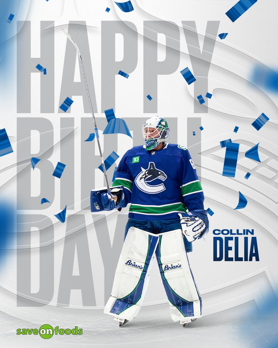 Happy birthday, Collin Delia 🎉

@saveonfoods | #Canucks