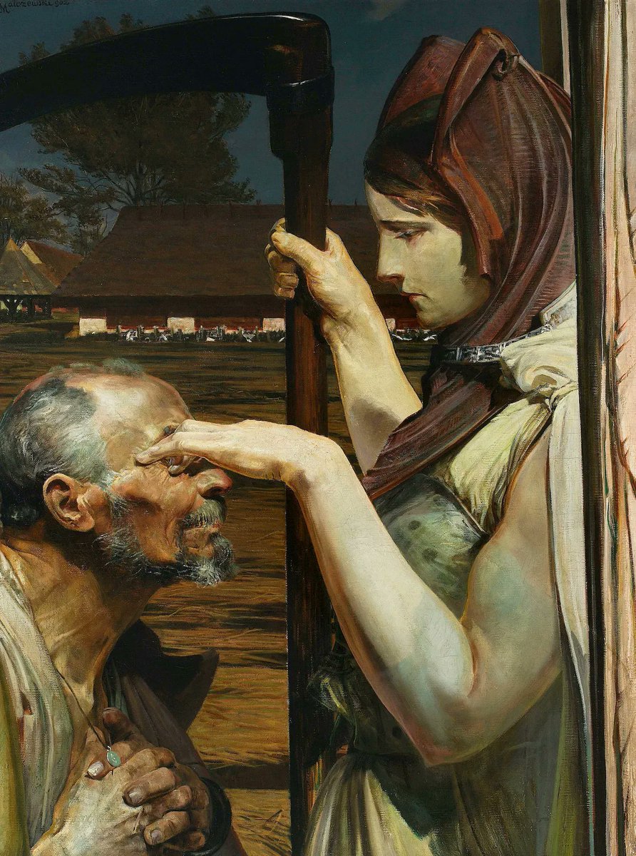 polmastersofart's tweet photo. Jacek Malczewski - Śmierć (olej na płótnie, 98 x 75 cm), 1902, Muzeum Narodowe w Warszawie. #PolishMastersofArt #PolishArt #PolskaSztuka #JacekMalczewski https://t.co/XsYQpYSCce