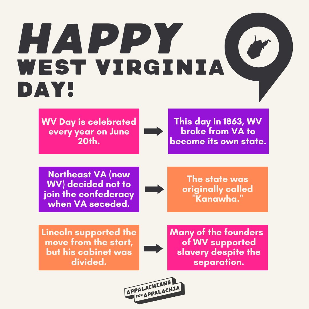 What is #WestVirginiaDay? 🎉 The day WV was added to the Union! It’s not all perfect, but it’s still worth celebrating.