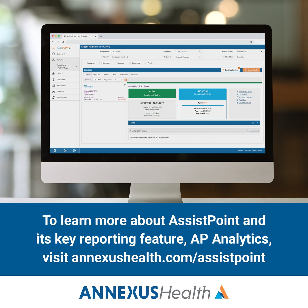To see our provider solution AssistPoint and its key reporting feature, AP Analytics, in action, check out the demo video at bit.ly/46bBOkx! 
 
#healthcareprofessionals #patientaccess #financialassistance
